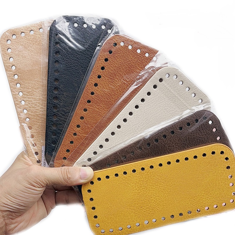 Đế túi da pu để túi móc len 10*22cm