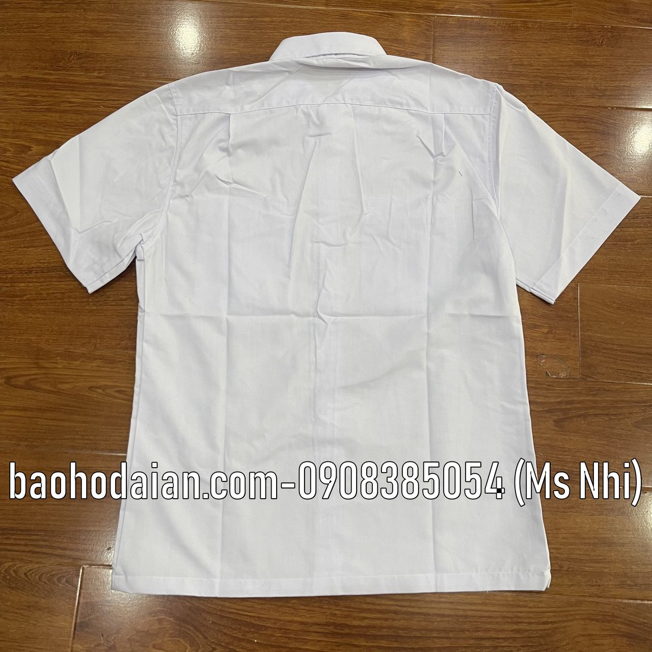 Áo bảo vệ lẻ màu trắng vải si dày dặn