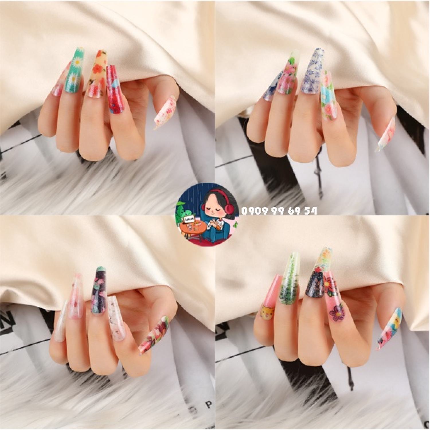 Móng TRÀ SỮA - Form Thang Xtra [Tặng Miếng Dán Và Dụng Cụ ] BST [ TS TrS MB PF ]