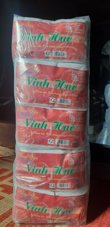 1 cây Khăn giấy rút đa năng Vĩnh Huệ  (gồm 10 bịch)