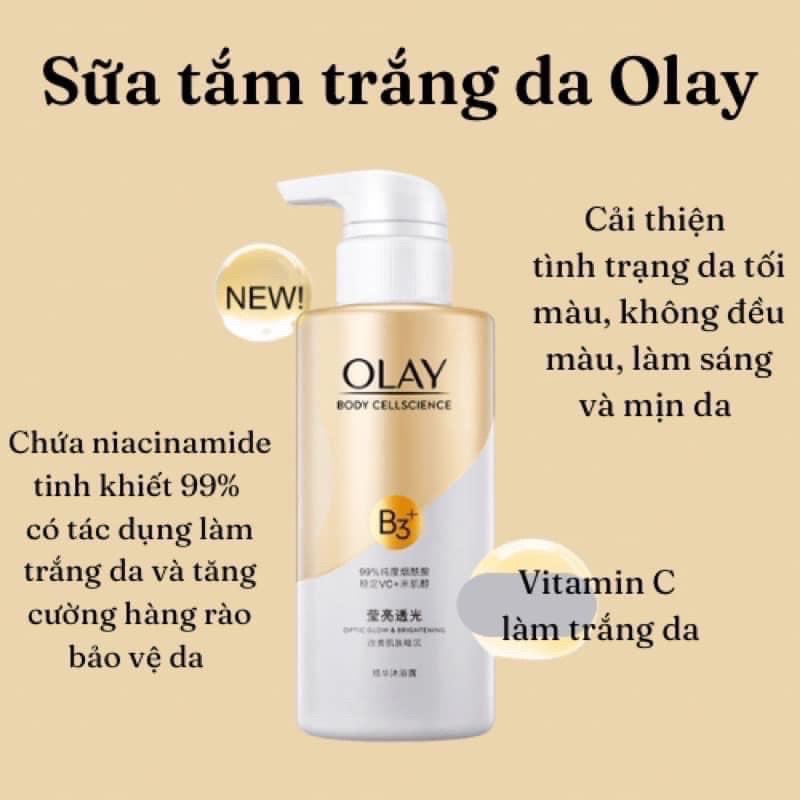 [CHÍNH HÃNG] Sữa tắm Olay B3 trắng da hiệu quả