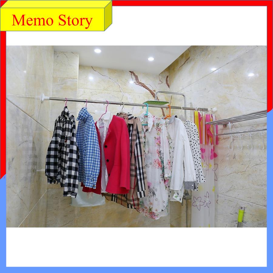Hanging clothes rod 2021, tree hanging curtain, tree drying Đồ folding compact Smart, bar hanging curtains, hanging bar home bathroom, bar clothesline Đồ memo story (from 50cm - 340cm)