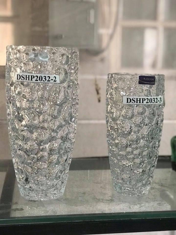 Bình cắm hoa pha lê cao cấp - cao 25cm mẫu mới