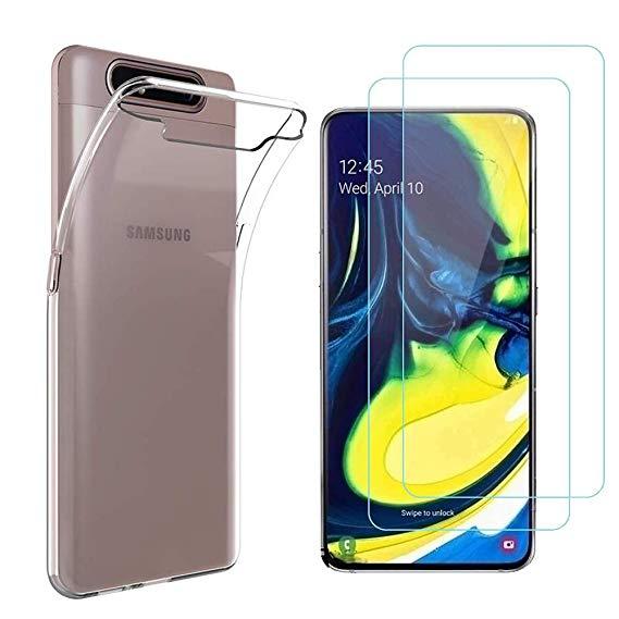 Ốp Silicon cho Samsung Galaxy A80 (Loại A+ chống ố vàng)