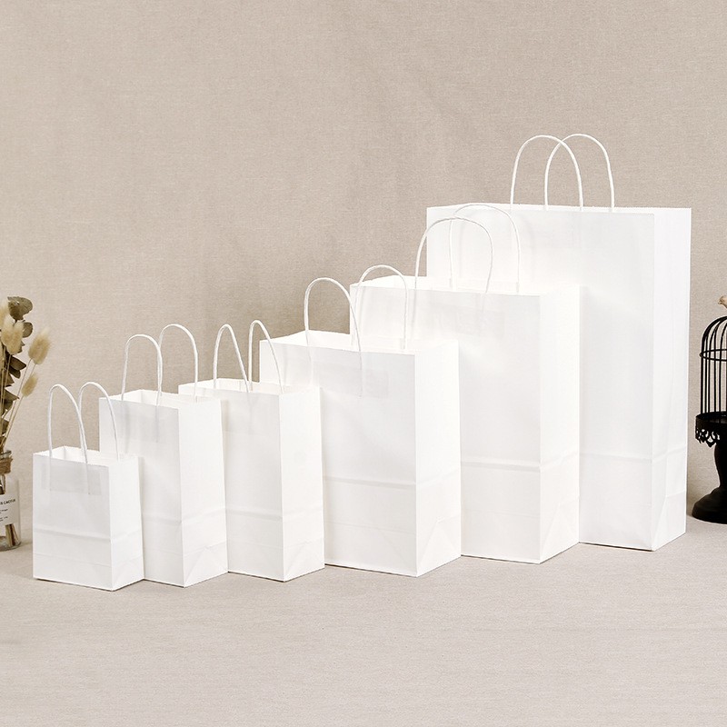 Túi giấy kraft dày dặn làm quà tặng màu pastel, nhiều size q274