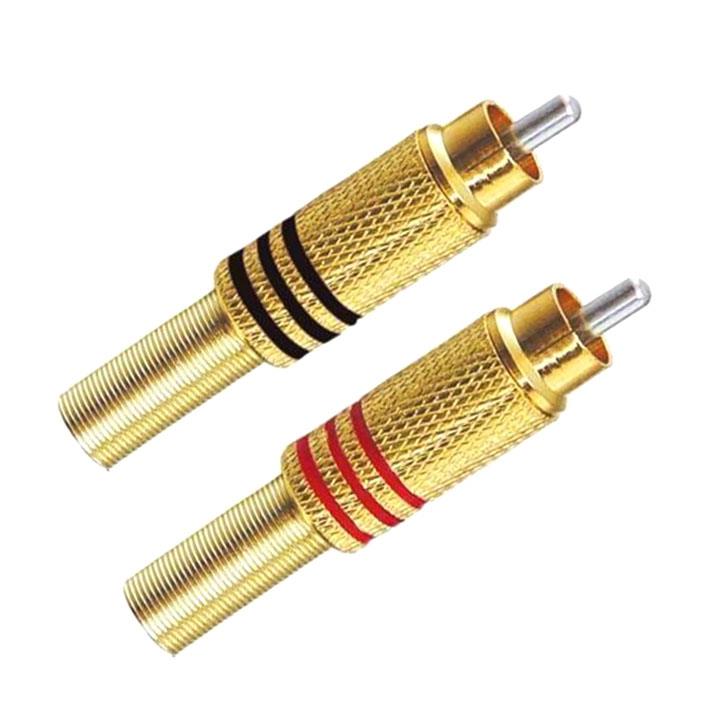 Jack Hoa Sen Mạ Vàng - Jack RCA AV Bắt Vít