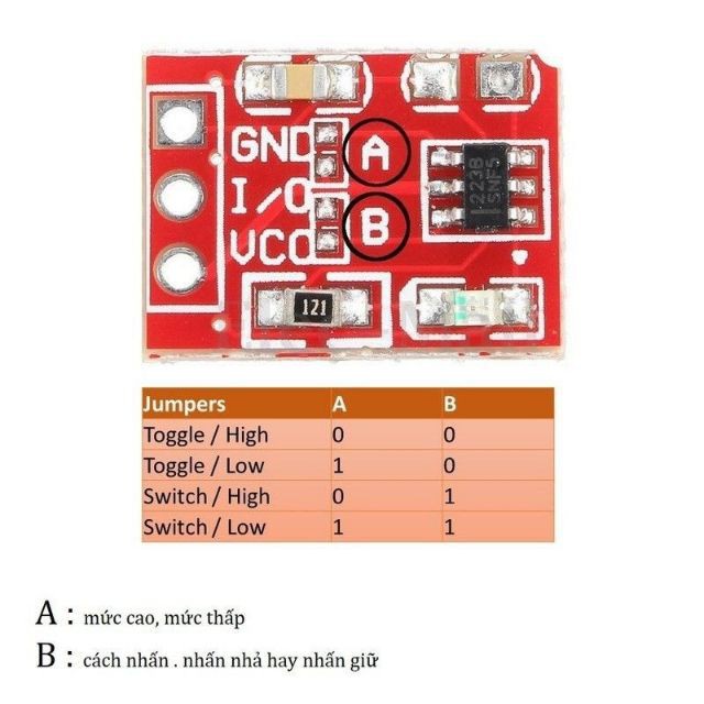 Cảm Biến Chạm TP223 | Phutungled