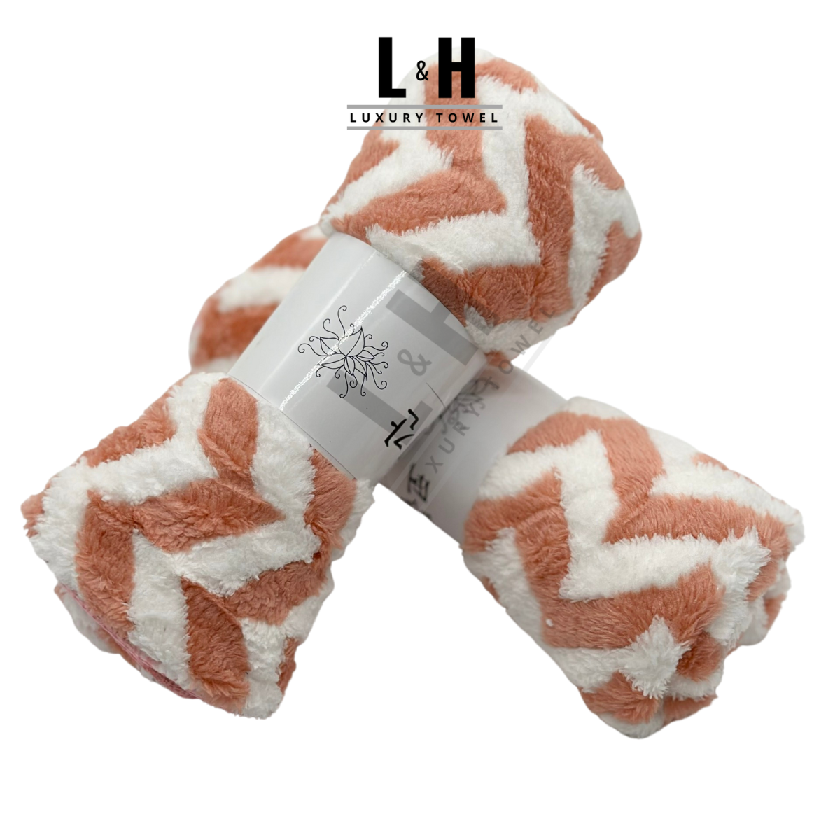 Khăn mặt lông cừu, zích zắc, kt 30x50cm