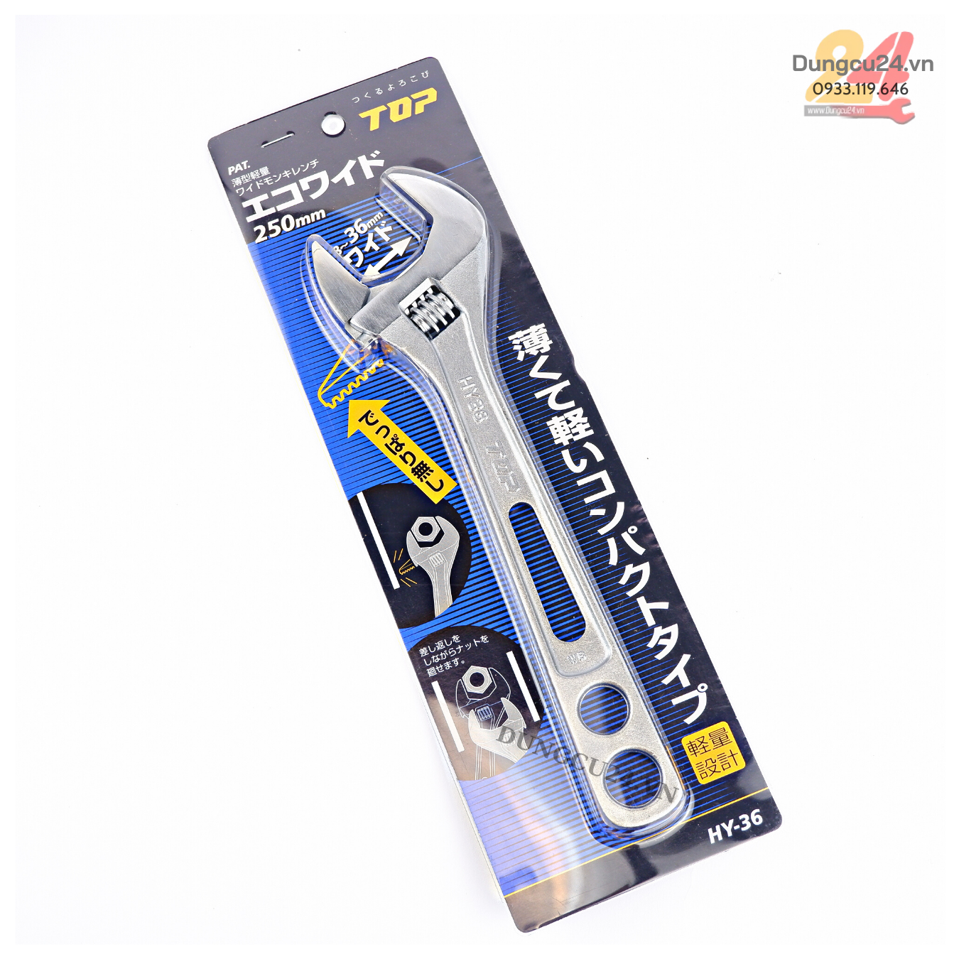 Mỏ lết Nhật TOP HY-30 và HY-36 [made in Japan]