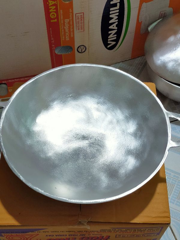 Chảo gang đáy vũng chiên bánh xèo dk30cm