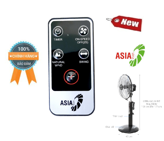 Điều khiển quạt cây Asia các dòng D16024, 16023- Hàng chính hãng 100% Tặng kèm Pin