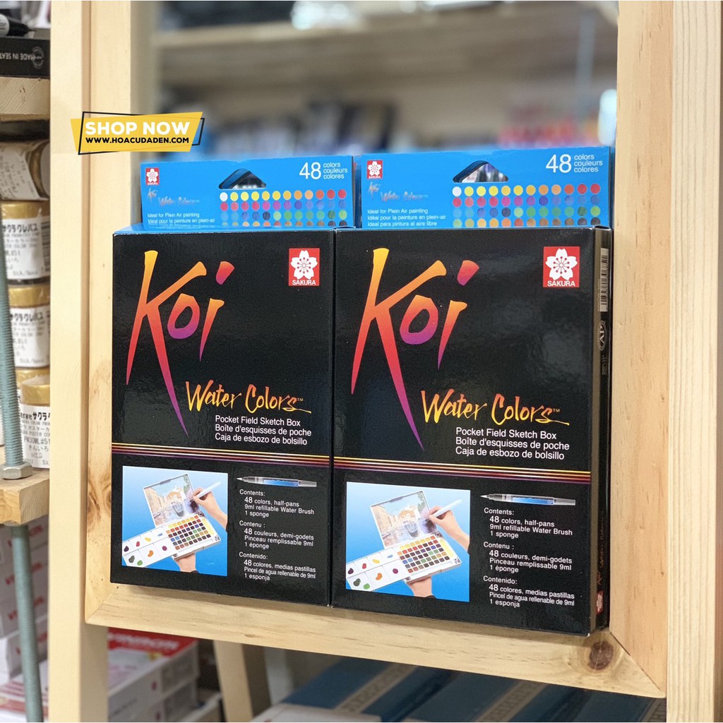[HCM]Màu Nước Nén SAKURA KOI 48 Màu