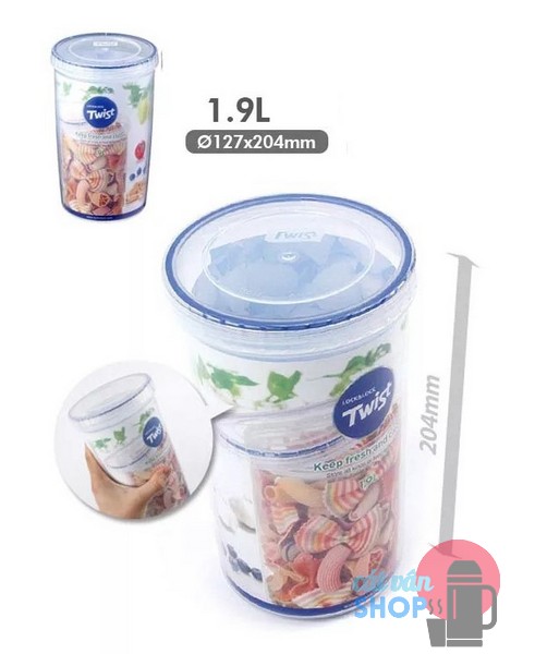 Hộp bảo quản Lock&Lock Twist 150ml-1.9L (LLS111, LLS113, LLS121, LLS122, LLS123, LLS131, LLS132, LLS133, LLS141, LLS143)