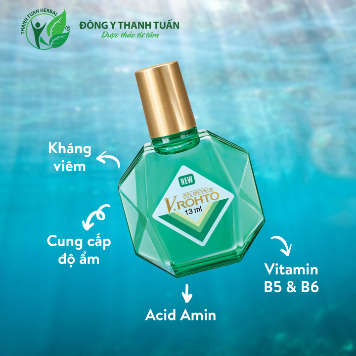 Nhỏ Mắt New V.Rohto 13ml - Cho Đôi Mắt Khỏe Đẹp