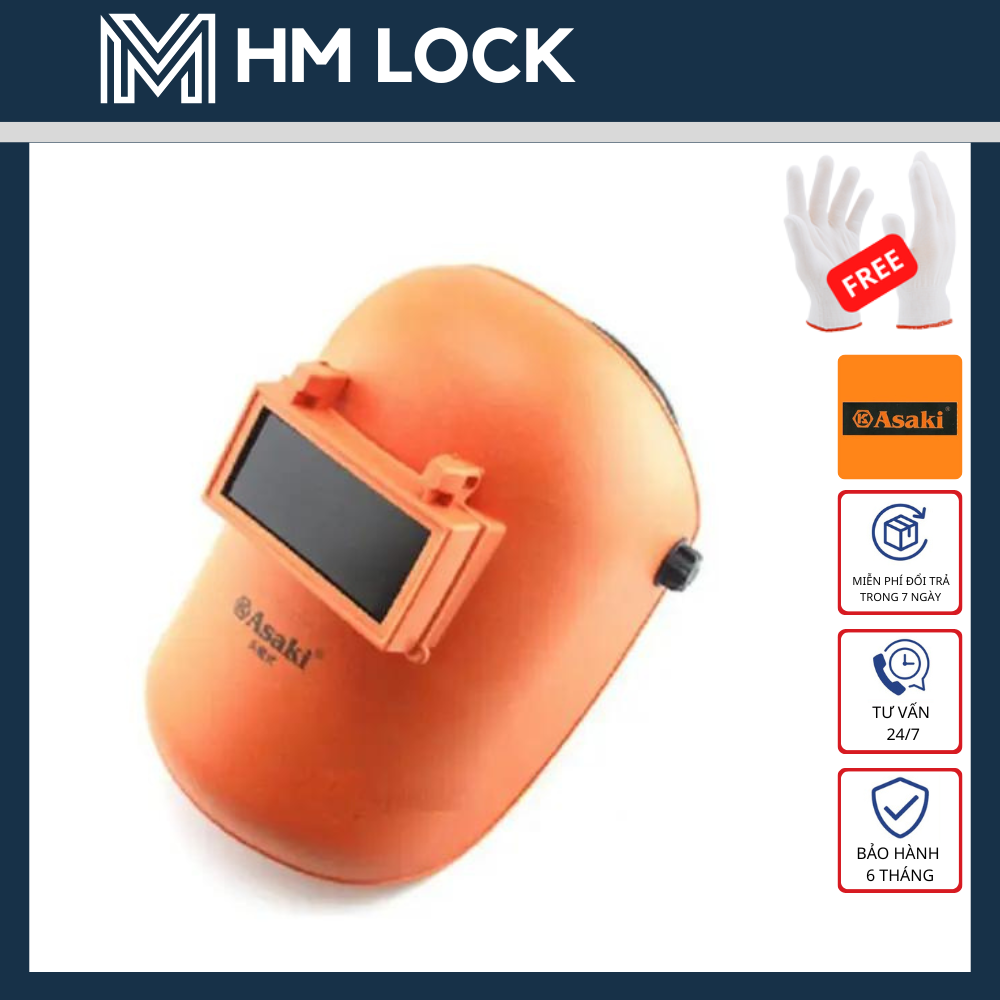 MẶT NẠ HÀN CHỐNG UV - ASAKI AK-2032, AK-2033, AK-2034 - CHẤT LIỆU NHỰA PP CAO CẤP CHỊU NHIỆT ĐỘ CAO - HM LOCK
