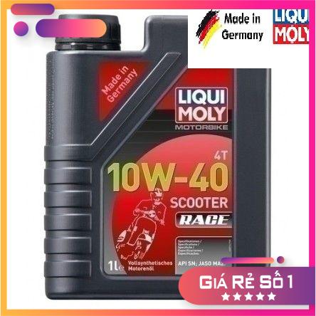 [Chính hãng] Dầu nhớt Liqui Moly 10W40 Scooter Race 1L tổng hợp toàn phần cho xe tay ga nhập khẩu từ CHLB Đức sự lựa chọn hoàn hảo cho xế yêu