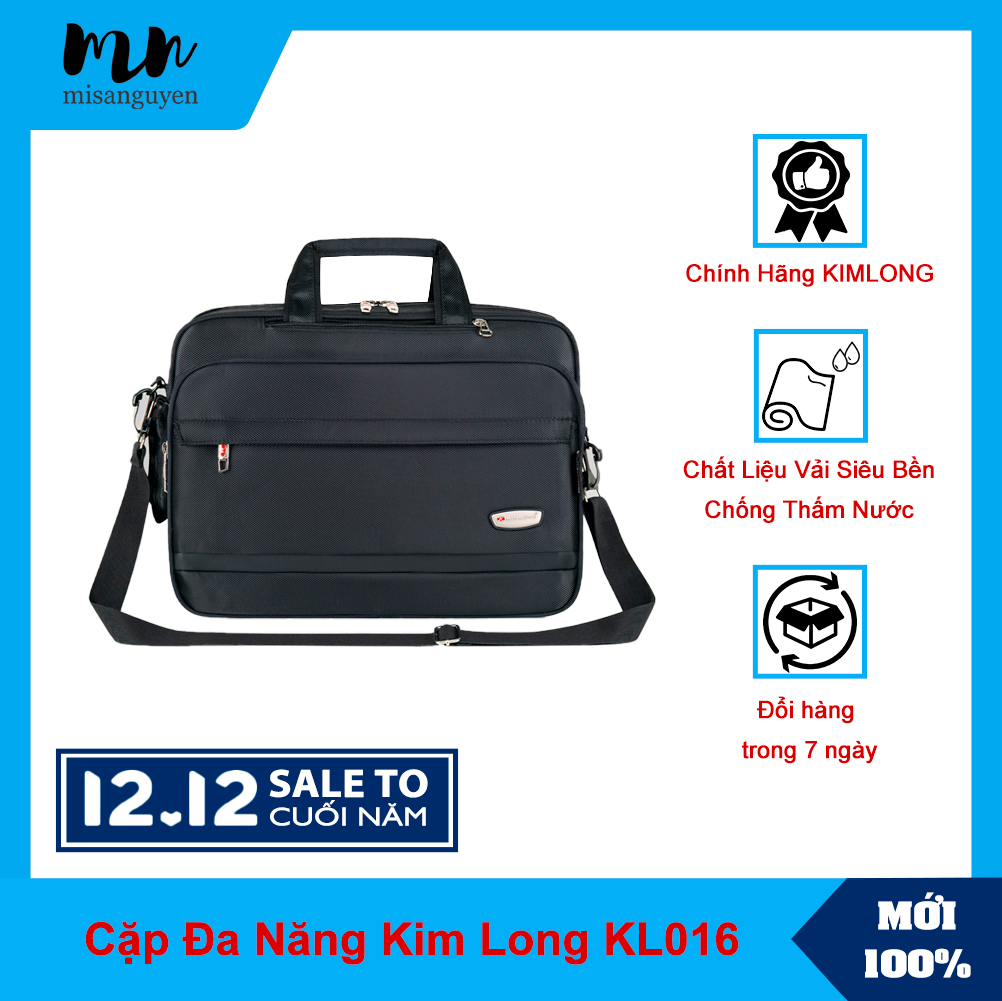 [HCM]Cặp xách đa năng laptop Kim Long KL016 (Đen)
