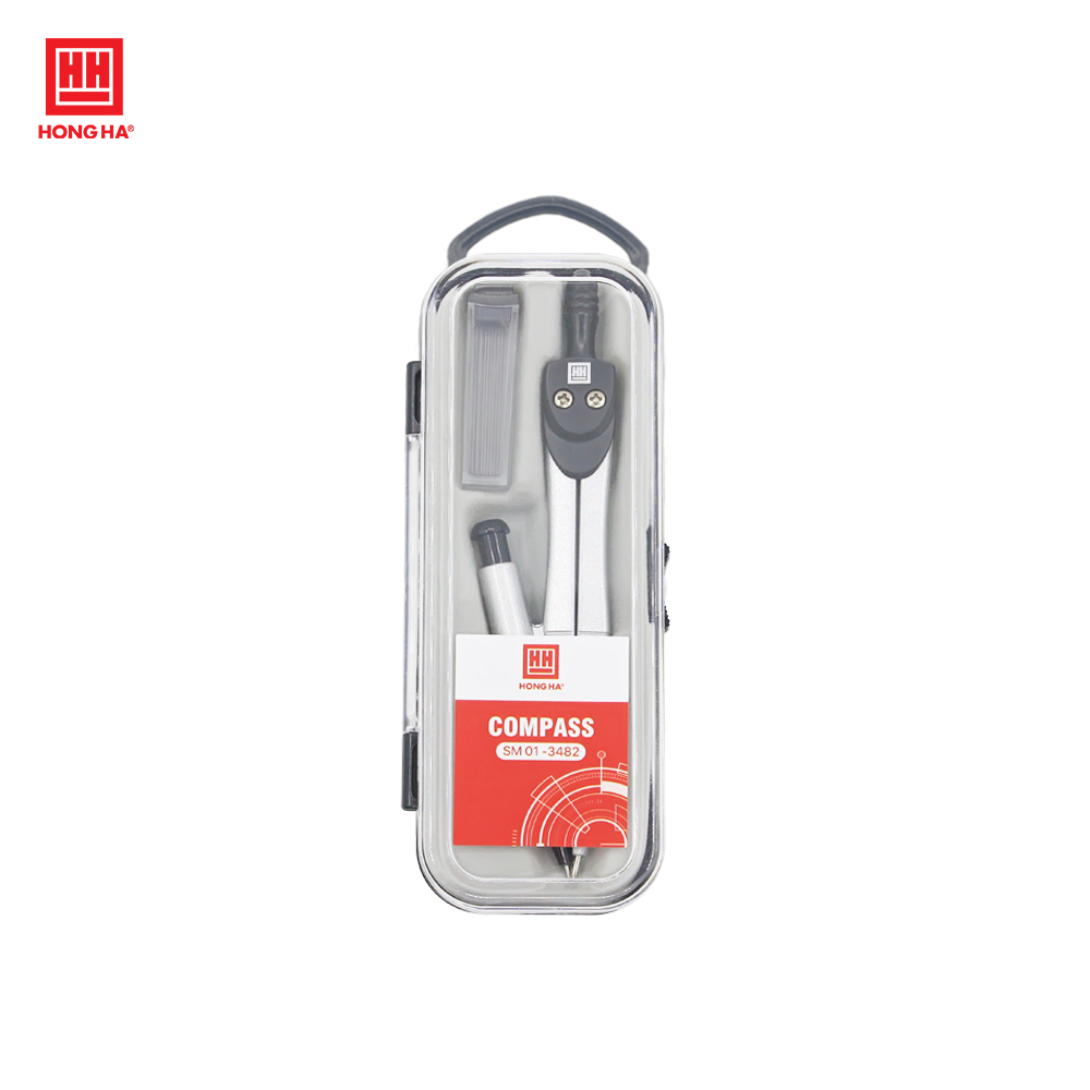 Bộ Compa Học Sinh Hồng Hà Chính Hãng Dành Cho Học Sinh/Sinh Viên - 3482/3484/3490/3575