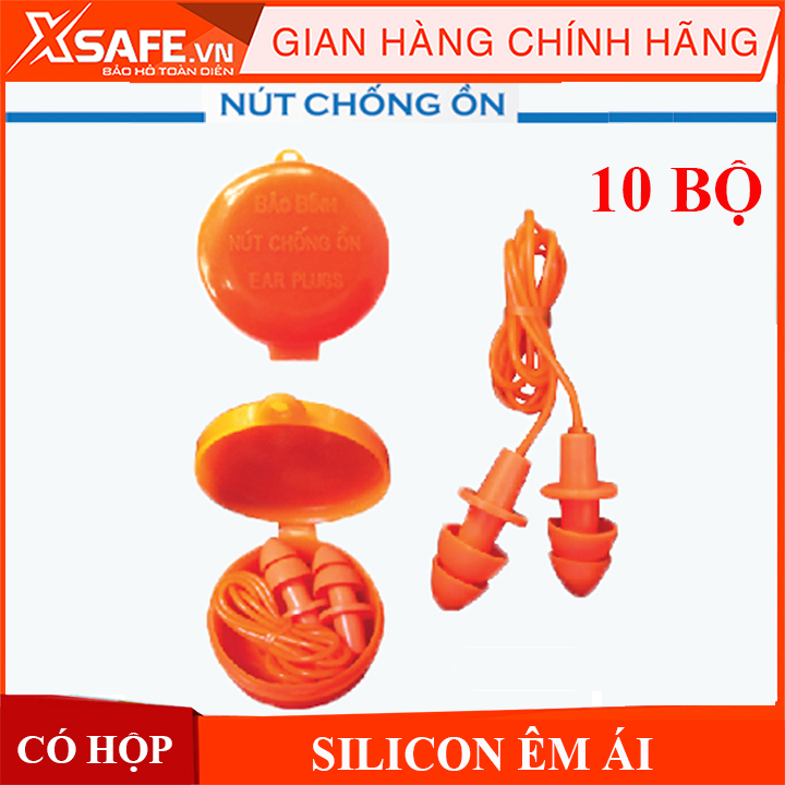 10 Nút bị tai chống ồn 2 tầng có hộp, nút tai chống ồn tiện lợi, bảo vệ tai khỏi những tiếng động lớn