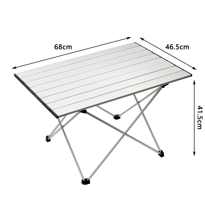 Bàn dã ngoại, bàn du lịch [Kích thước lớn] bằng hợp kim nhôm hàng không trọng lượng nhẹ, độ bền cao, nhỏ gọn, chắc chắn, tiện dụng