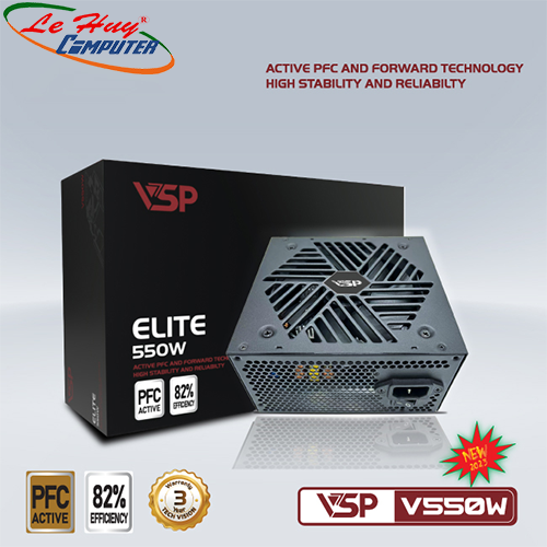 Nguồn máy tính vsp elite v550w 550w