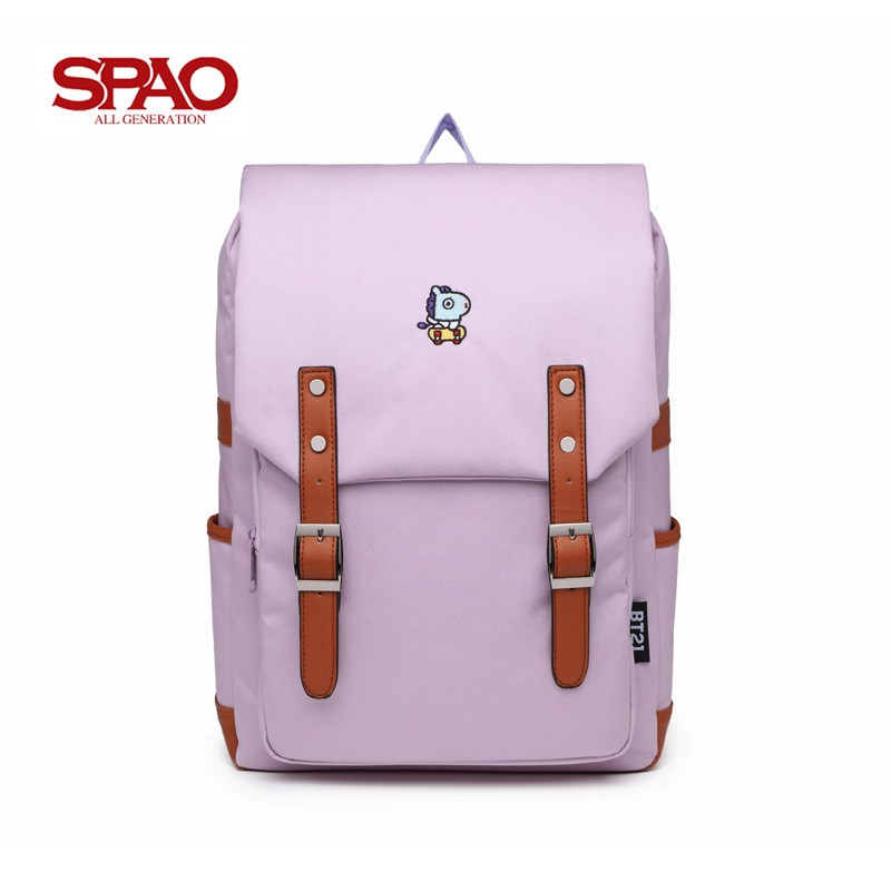 Spao bts ba lô đi học nhiều màu phong cách hàn quốc bt21