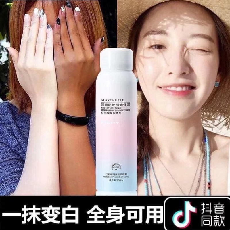 [HCM]Xịt Chống Nắng Trắng Da Maycreate