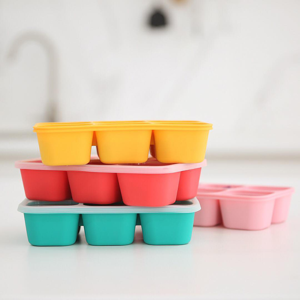 Khay Silicon Trữ Đông Đồ Ăn Dặm Cho Bé Marcus & Marcus - Ollie (60ml x 6 Ngăn)