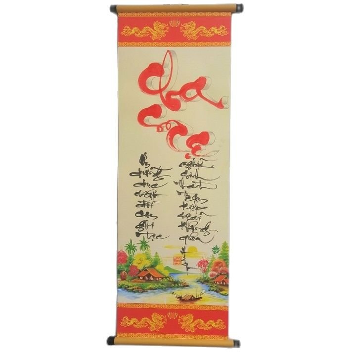 Tranh thư pháp.Thư pháp cha mẹ. Quà tết. Quà xuân.