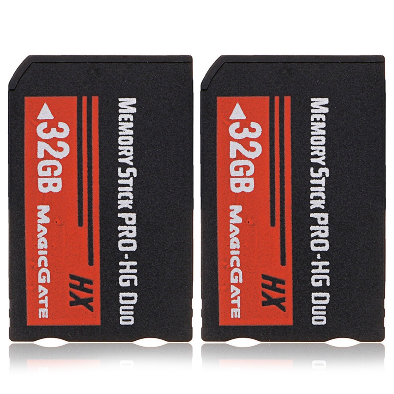 2X 32GB Memory Stick MS Pro Duo HX Flash Card for Sony PSP Cybershot