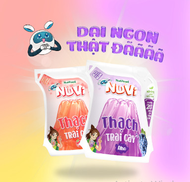 Jelly Thạch Nuvi Trái Cây Vị Nho 110ml ( Thùng 24 Túi )