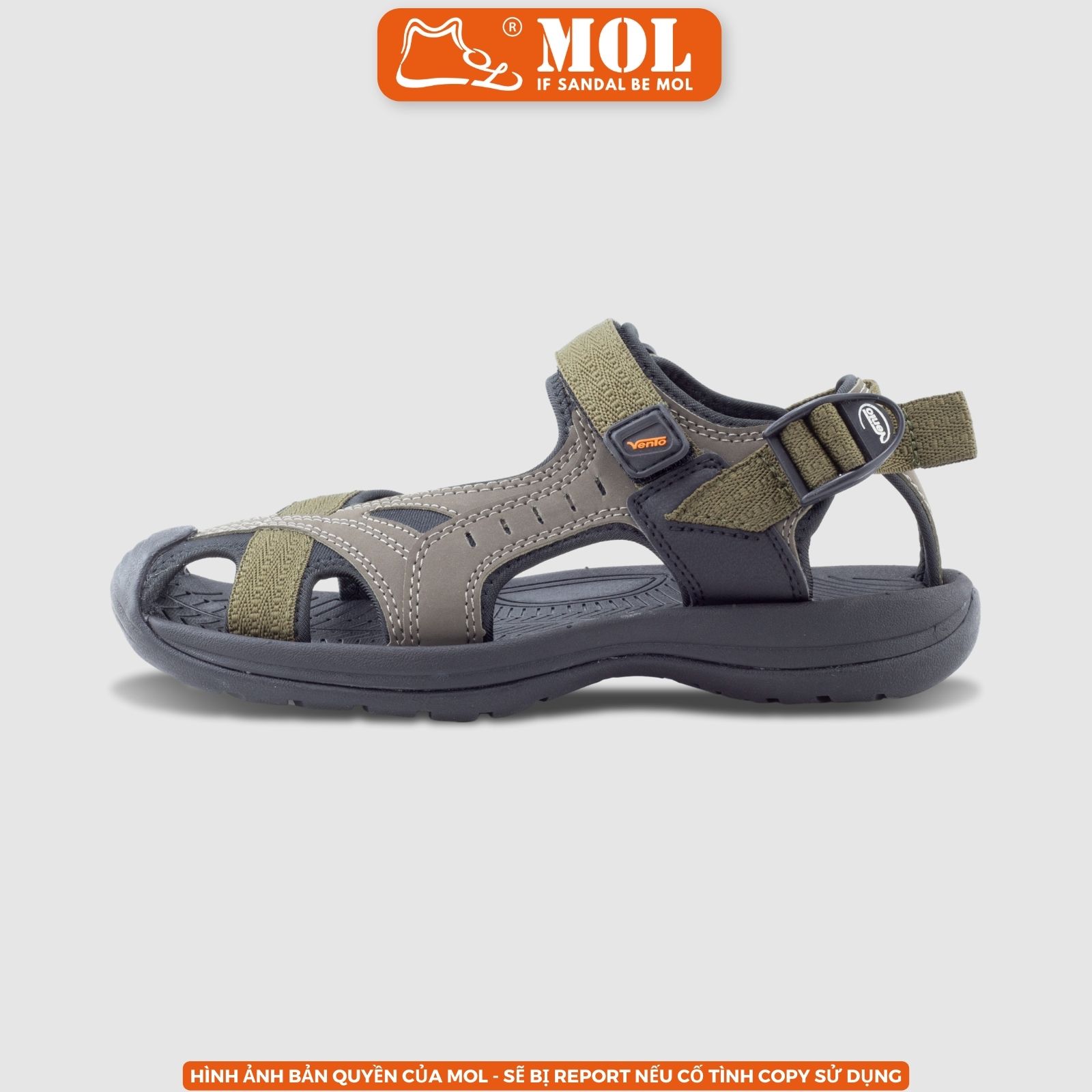 Giày sandal Vento nam bít mũi SD7612 có big size