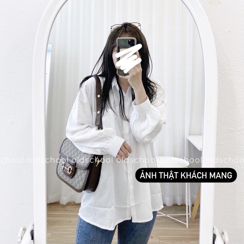 (Oldschoolcloth)ÁO SƠ MI LỤA HÀN ULZZANG (ảnh thật/sẵn)