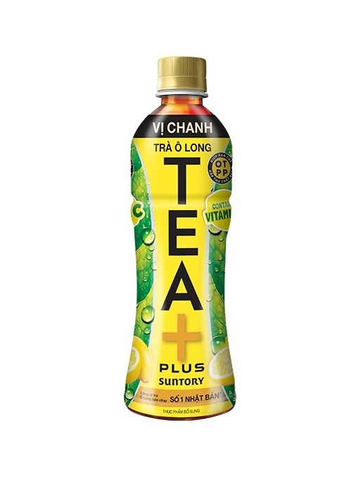[Siêu thị WinMart] - Trà ô long Tea Plush vị chanh 455ml