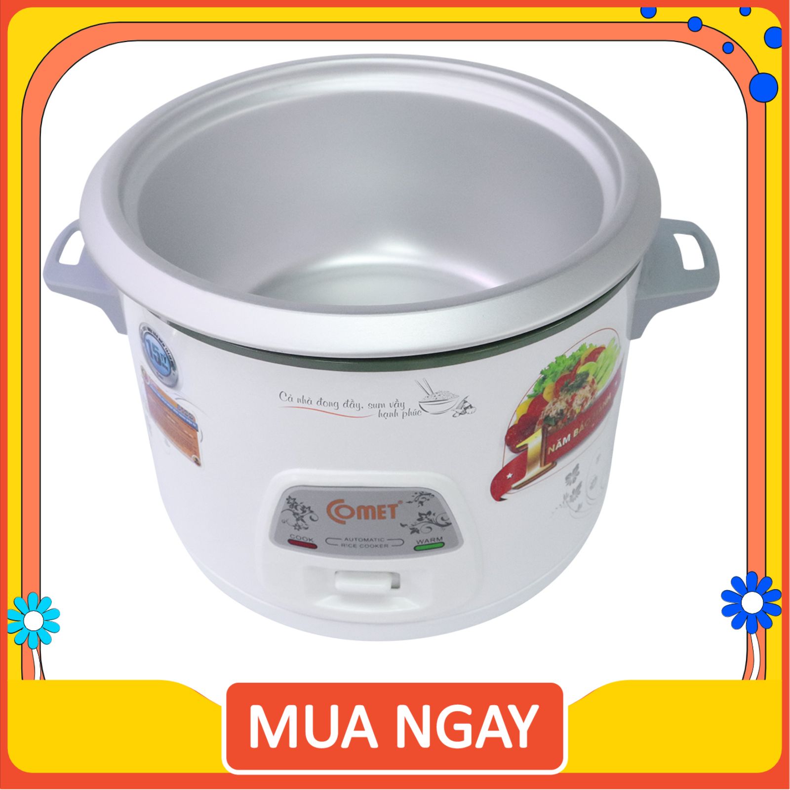 [HÀNG THÁI LAN] Nồi cơm điện COMET Nắp Rời 1.8L