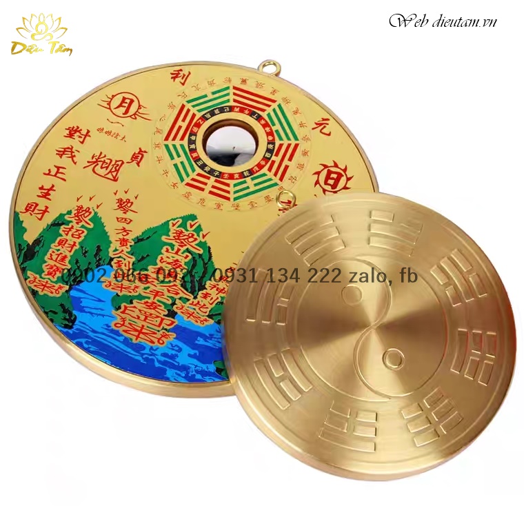 Bronze Ghost mirror home feng shui painting, wrong direction 16cm