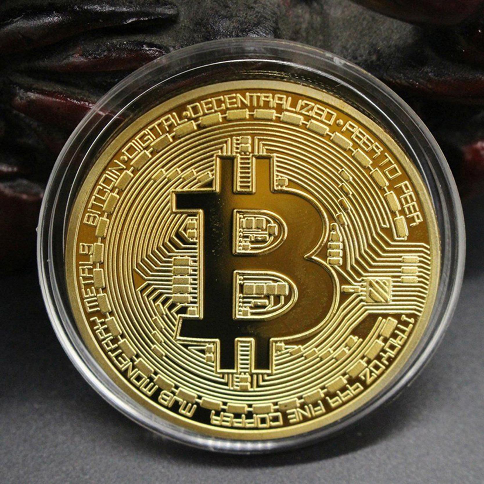 [HCM]Đồng Tiền May Mắn Mạ Vàng Bitcoin H008
