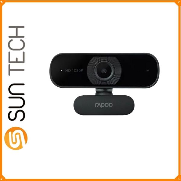 [Freeship] Webcam Rapoo C260 FullHD 1080p -Sun Tech- SUN195 Hàng Chính Hãng, Thiết Kế Nhỏ Gọn, Độ Phân Giải Cao Cho Hình Ảnh Sắc Nét Rõ Ràng, Ông Kính Góc Rộng, Micro Đa Hướng Tích Hợp