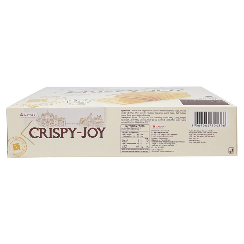 [HCM ship 2h] Bánh Crispy Joy Vị Phô Mai 156g