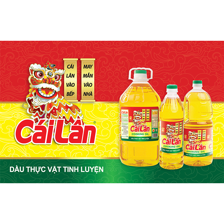 [Combo 2 chai] Dầu ăn Cái Lân 1L