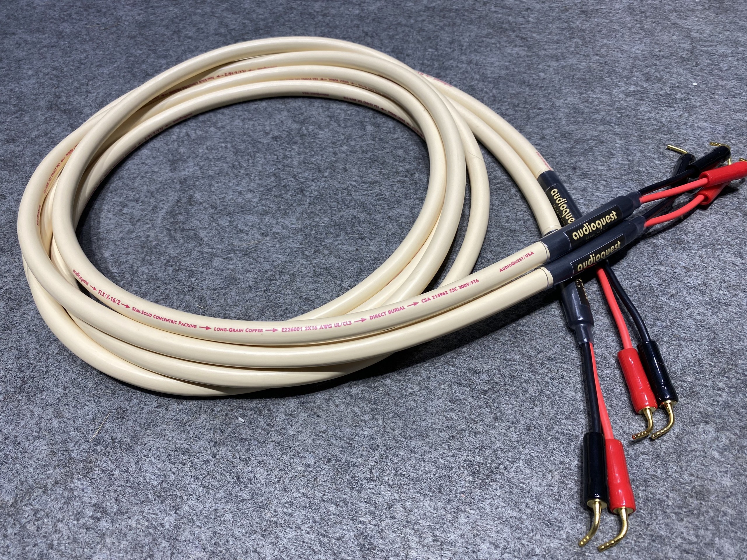 Dây loa Audioqest của mỹ dài 2.5m, dây lõi đồng xịn cho chất âm đều 3 dải