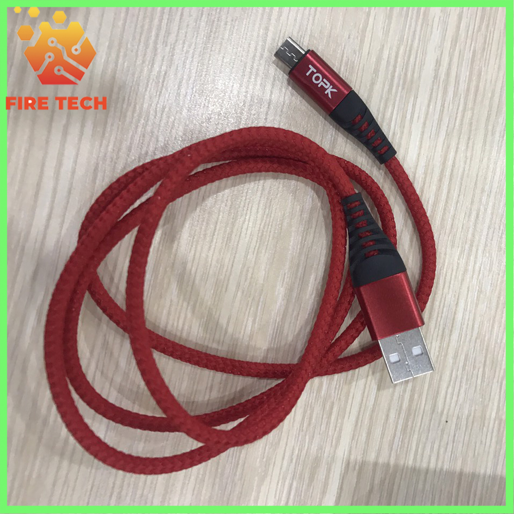 Dây Sạc Nhanh, Truyền Dữ Liệu TopK Dành Cho Iphone, Type-C, Micro