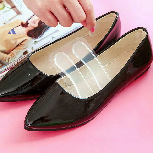 Bộ 2 Miếng Silicon Lót Gót Giày Cao Gót,Lót giầy silicon hồng dày và đi chân êm nhẹ