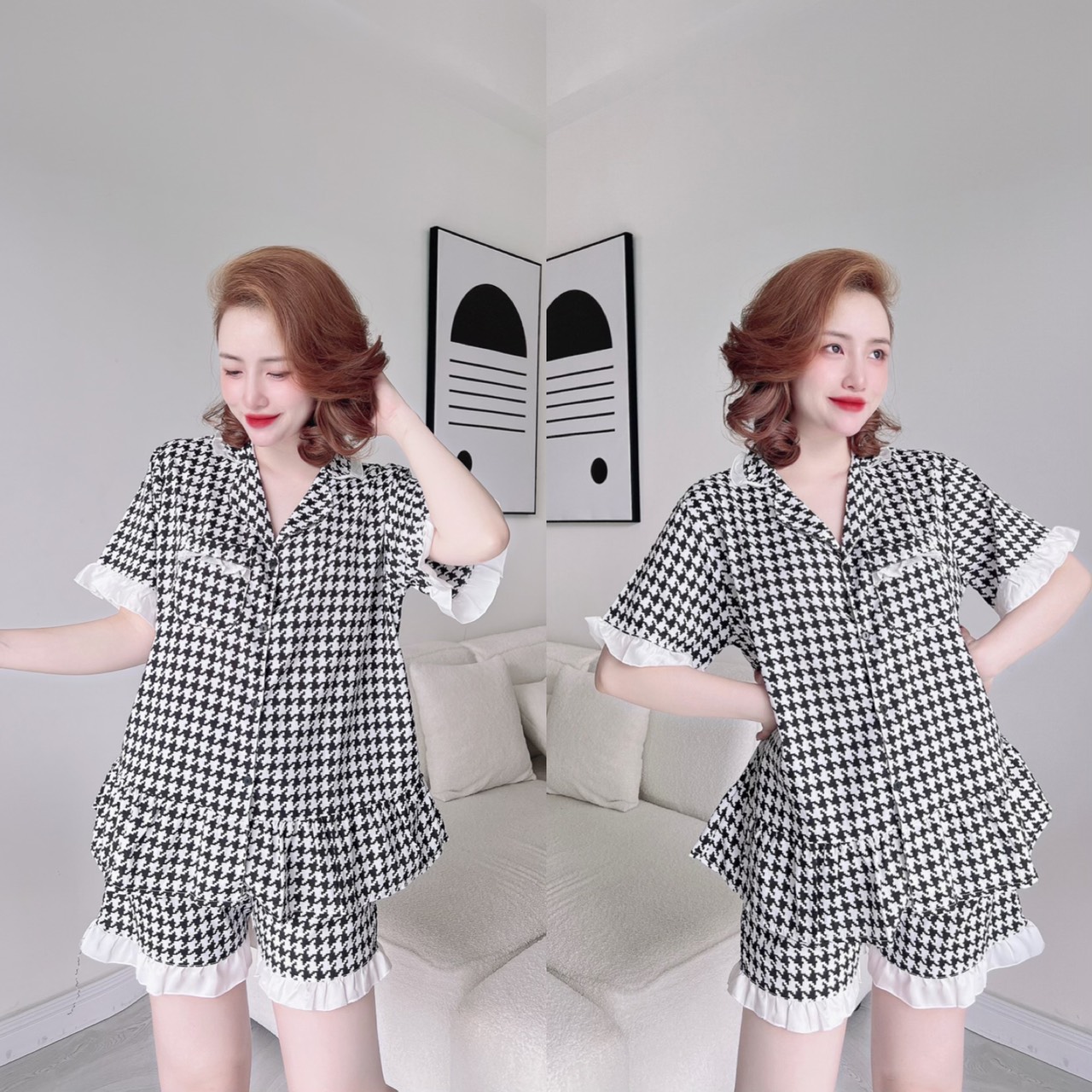 Đồ Bộ Thun Lạnh in 3D 65-85kg Bigsize cao cấp M