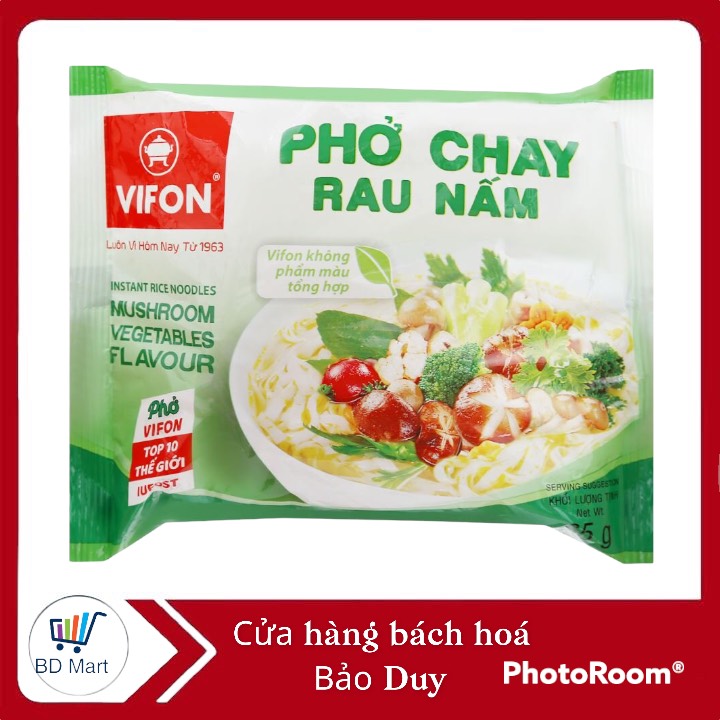 CB 15 GÓI PHỞ VIFON CHAY RAU NẤM 65GR- 10488