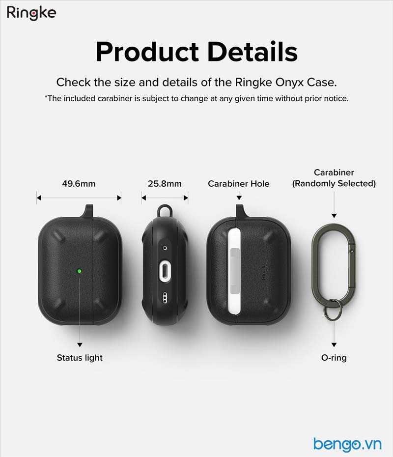 Vỏ Ốp AirPods Pro 2 RINGKE Onyx