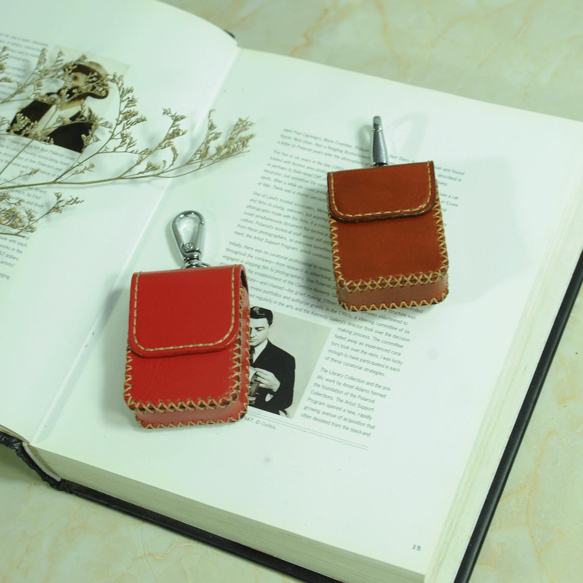 Bao da đựng bật lửa zippo - Bao da Mino Crafts VI321
