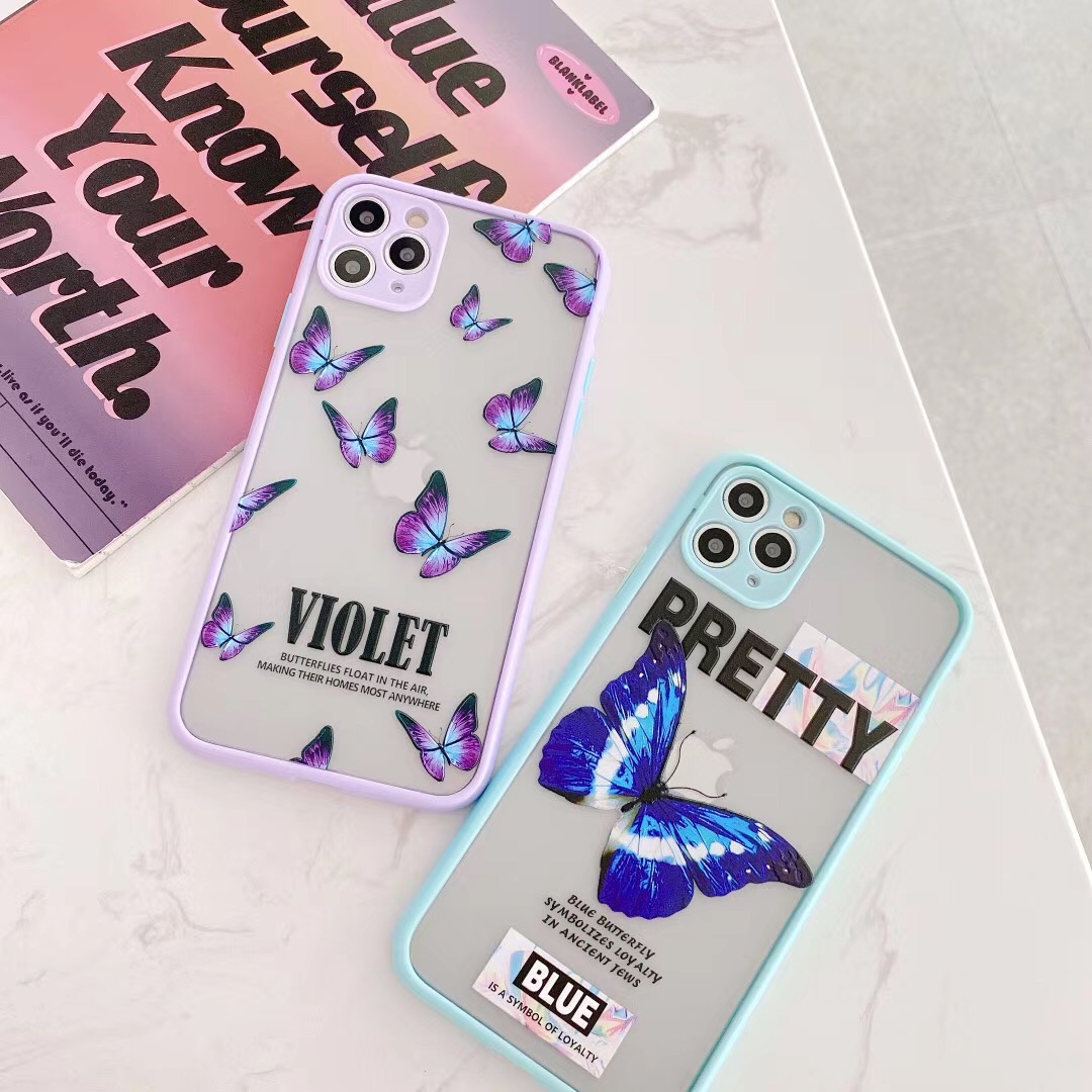 Ốp Lưng Nhám Chống Sock Va Đập Bảo Vệ Camera Blue x Violet