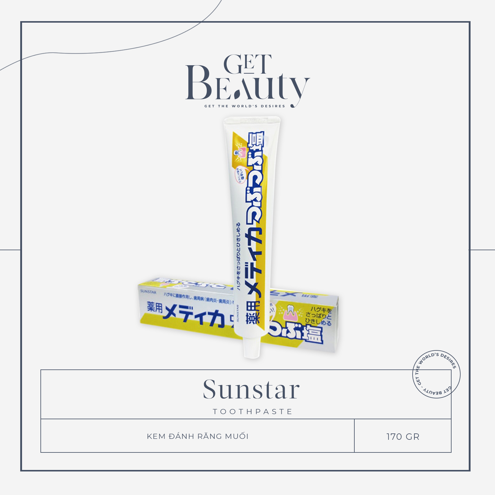 [HCM]KEM ĐÁNH RĂNG MUỐI SUNSTAR 170G