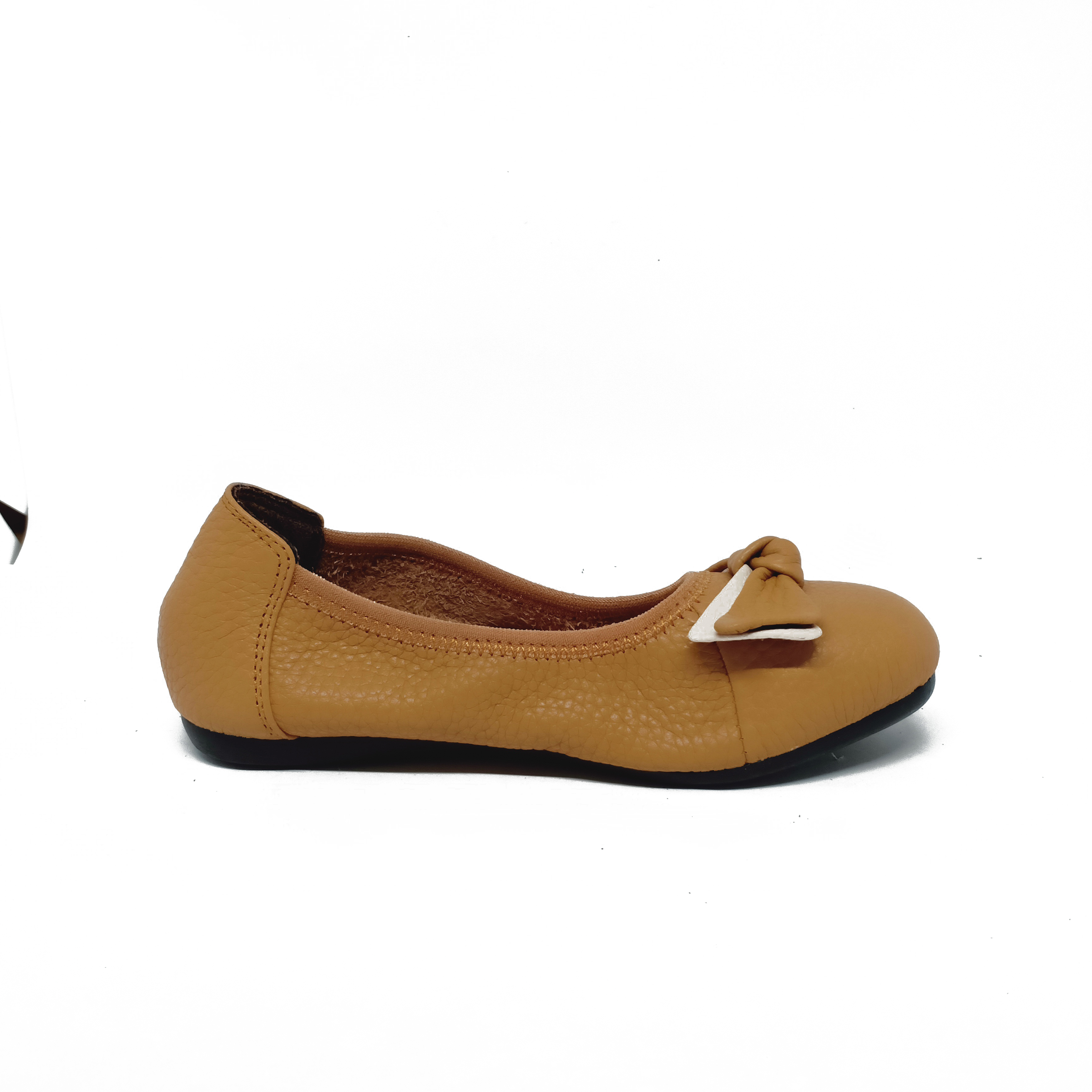 Giày trẻ em nữ  da bò màu da TH7860